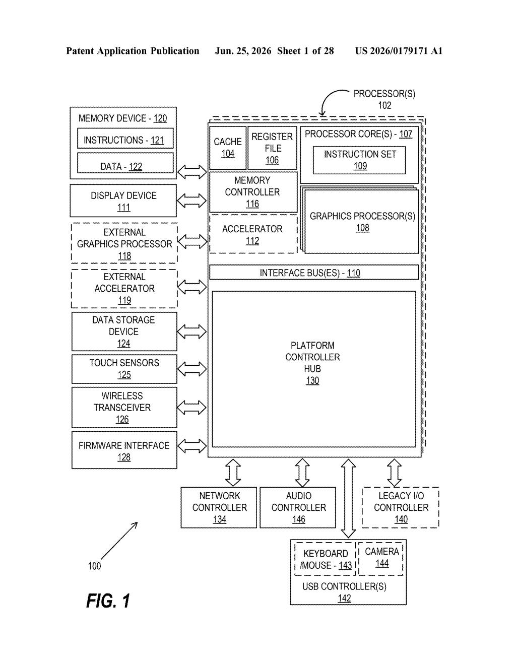 Intel Patent: Car Screen Failover From Discrete to Integrated GPU — figure from US 2026/0179171 A1