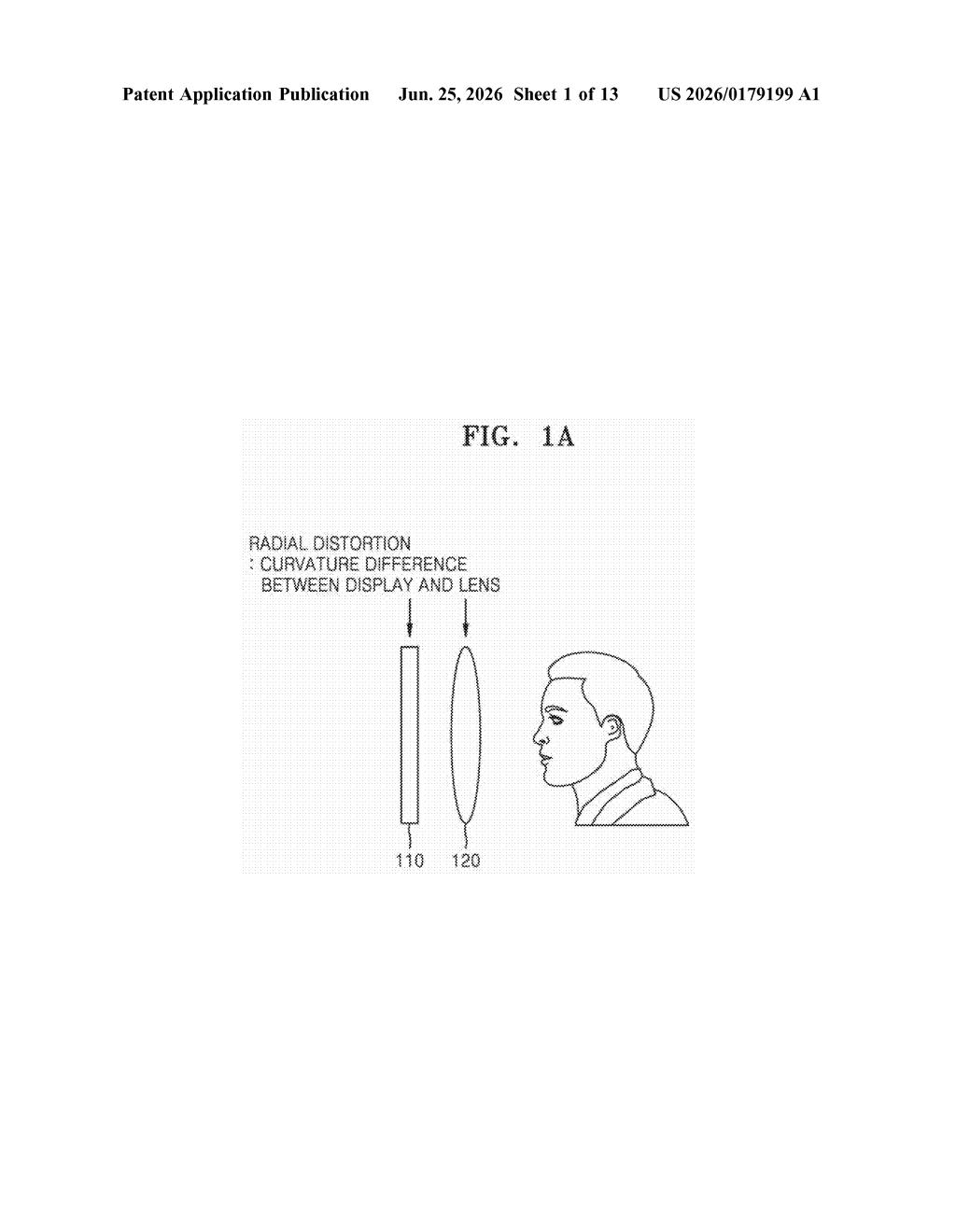 Samsung Patent: Pre-Warping Images for Curved Displays — figure from US 2026/0179199 A1