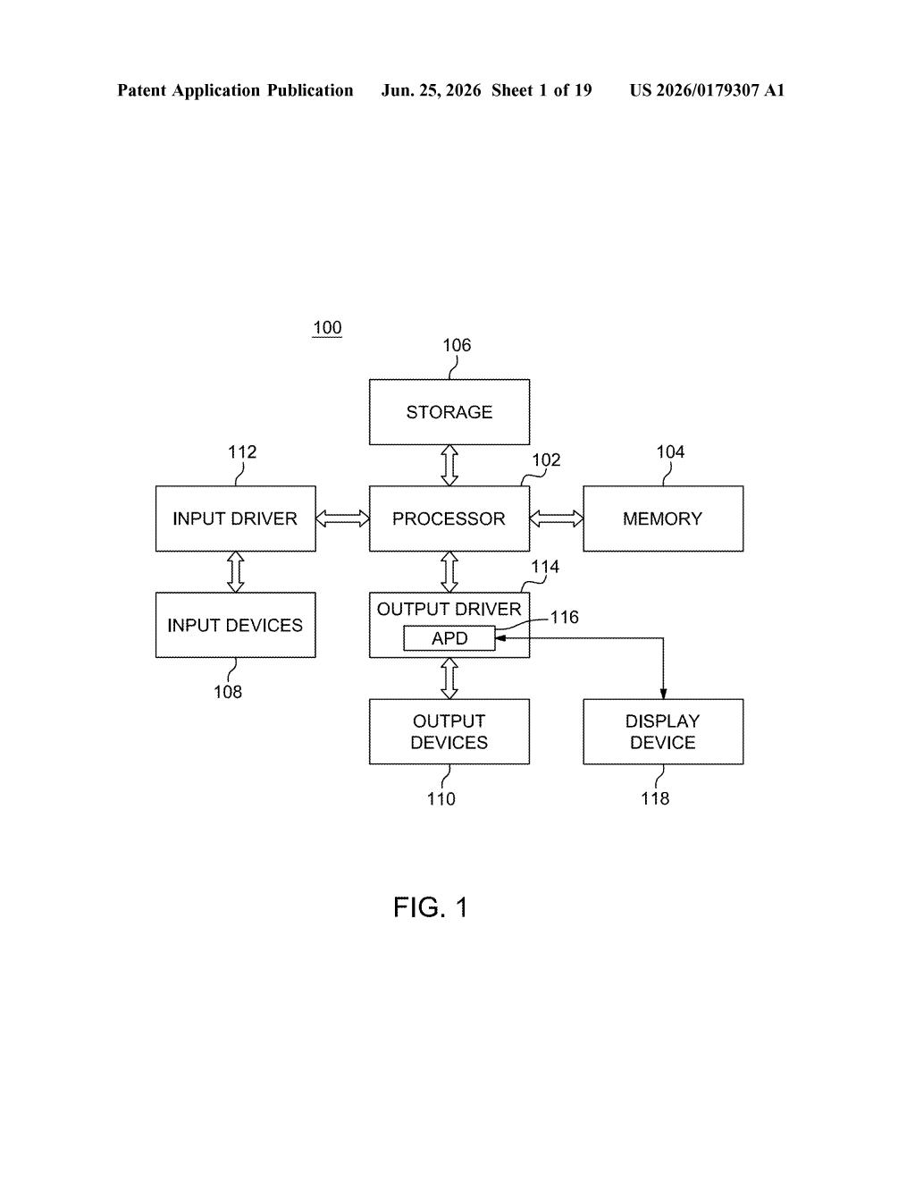 AMD Patent: Oriented Bounding Boxes in Ray Tracing BVH — figure from US 2026/0179307 A1