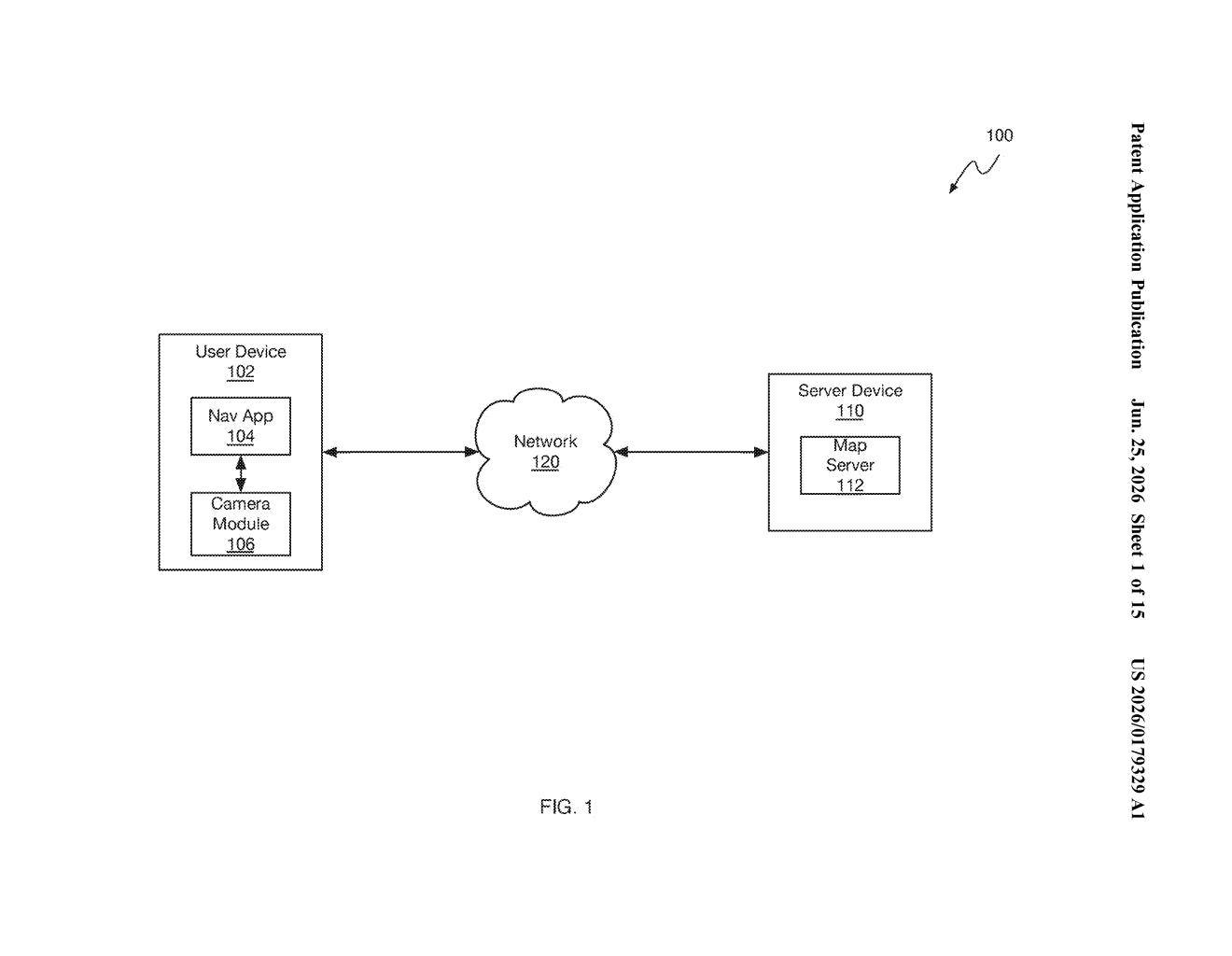 Apple Patent: AR Navigation Labels That Pause While You Walk — figure from US 2026/0179329 A1