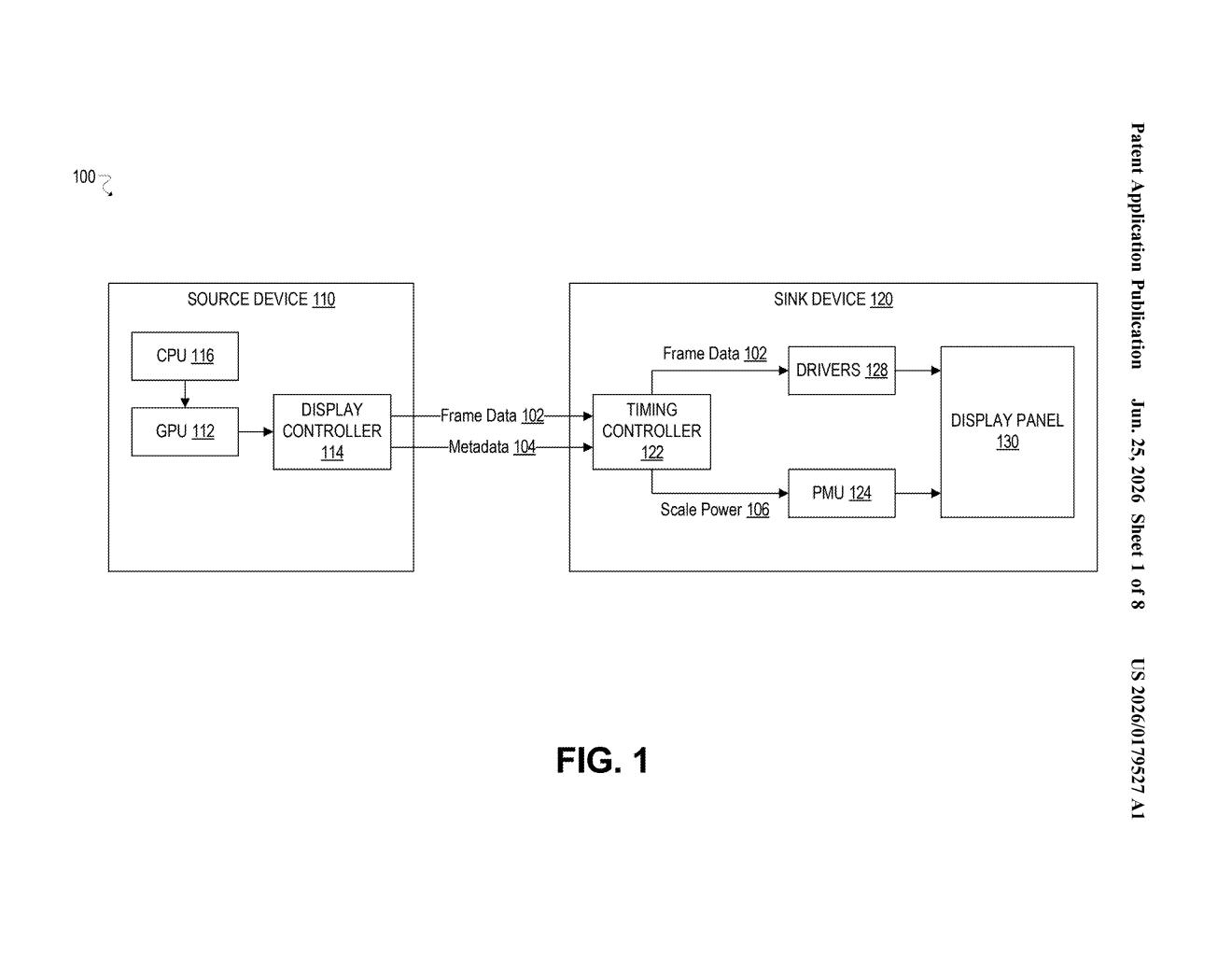 Intel Patent: Dynamic Display Power Based on Screen Brightness — figure from US 2026/0179527 A1