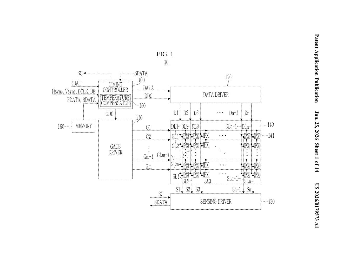 Samsung Patent: Real-Time OLED Pixel Aging Correction — figure from US 2026/0179573 A1