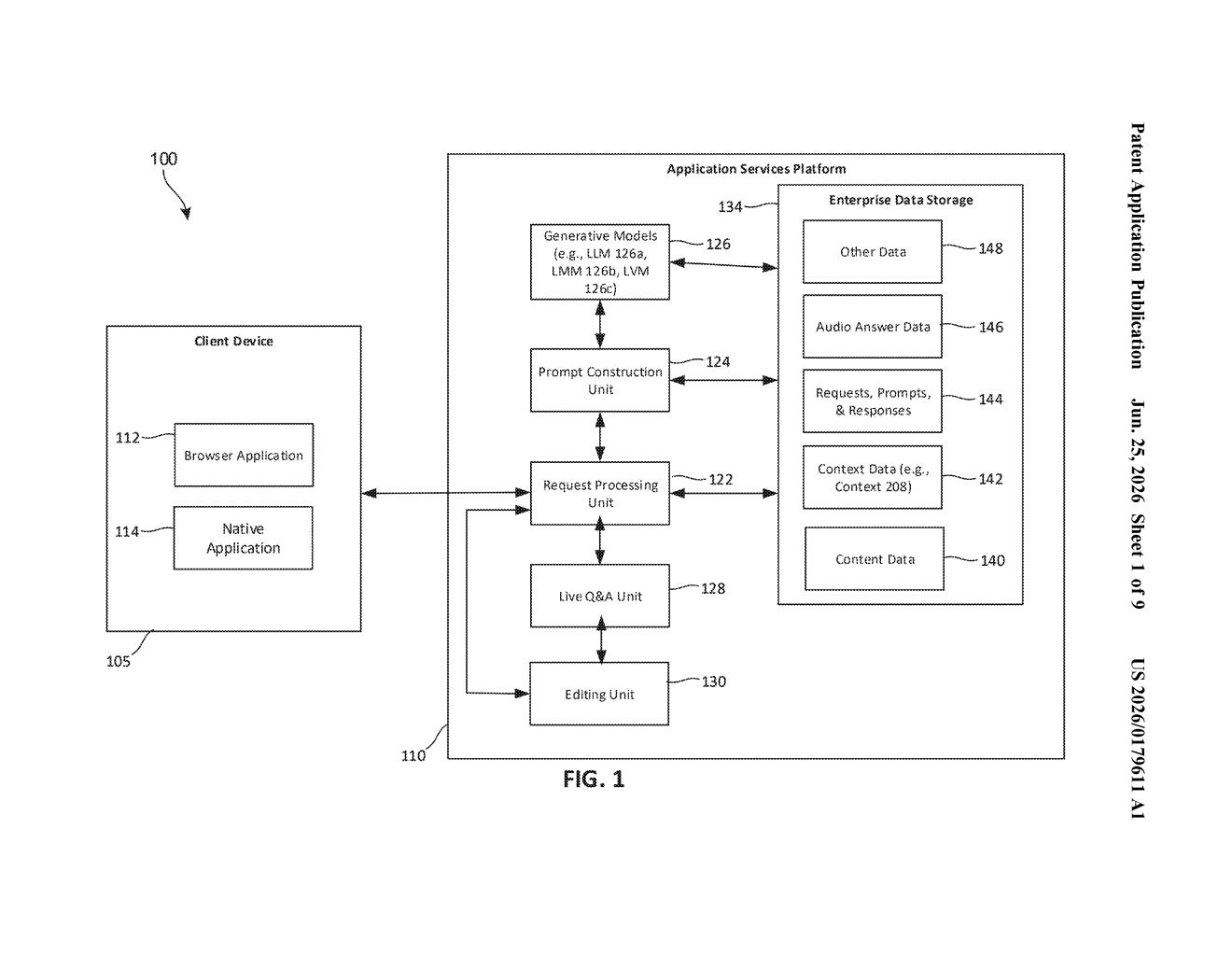 Microsoft Patent: AI Q&A During Podcast or Audio Playback — figure from US 2026/0179611 A1