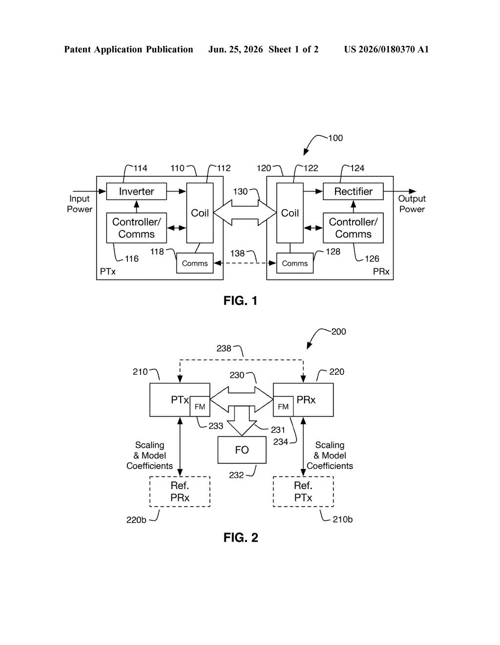 Apple Patent: Wireless Charging Metal Loss Detection — figure from US 2026/0180370 A1