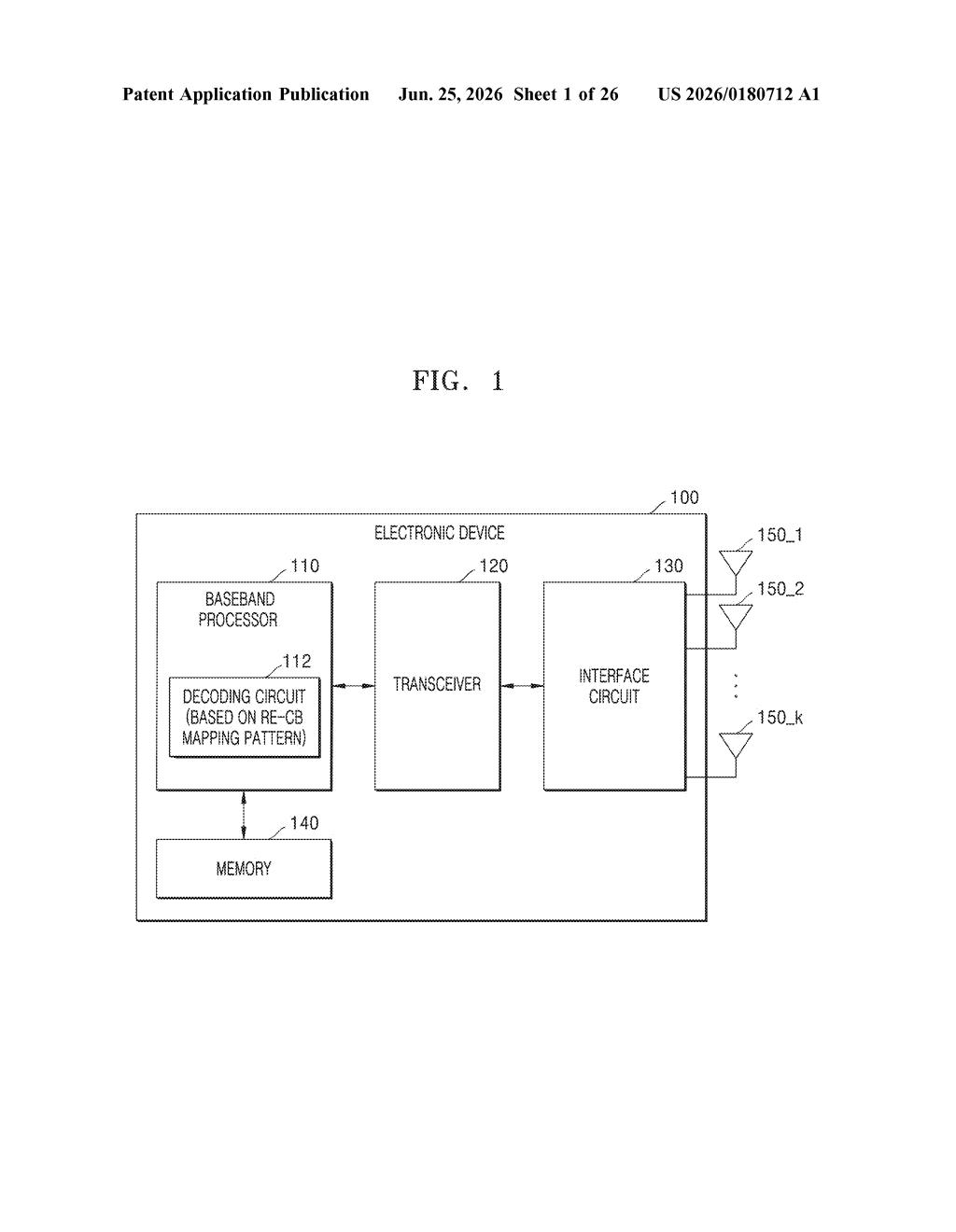 Samsung Patent: Modem Chip Adaptive Decoding Iterations — figure from US 2026/0180712 A1