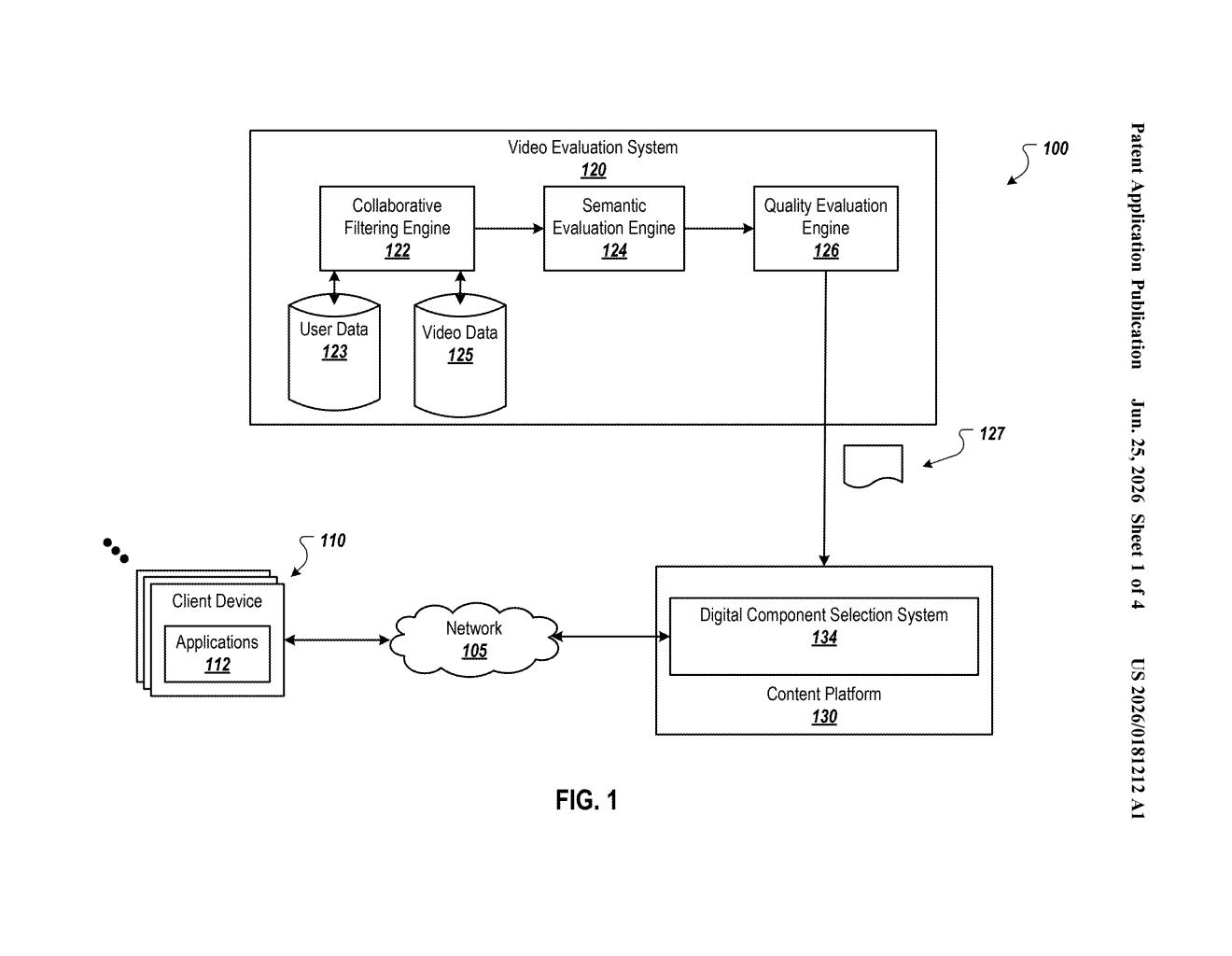 Google Patent: Smarter Ad Targeting via Video Audience Segments — figure from US 2026/0181212 A1