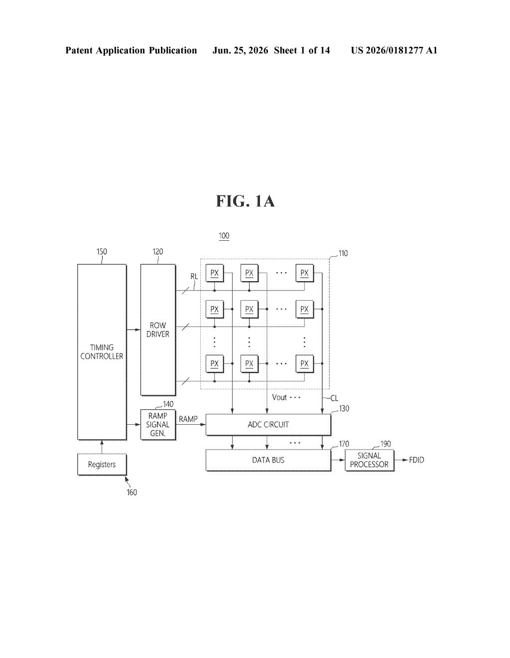 Samsung Patent: Image Sensor for High Dynamic Range Scenes — figure from US 2026/0181277 A1