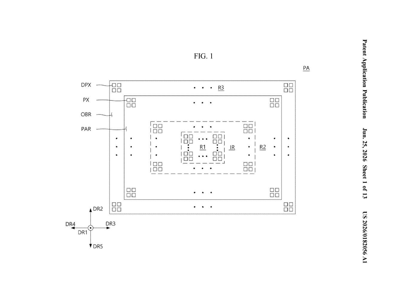 Samsung Image Sensor Patent: Variable-Height Pixel Grid — figure from US 2026/0182056 A1