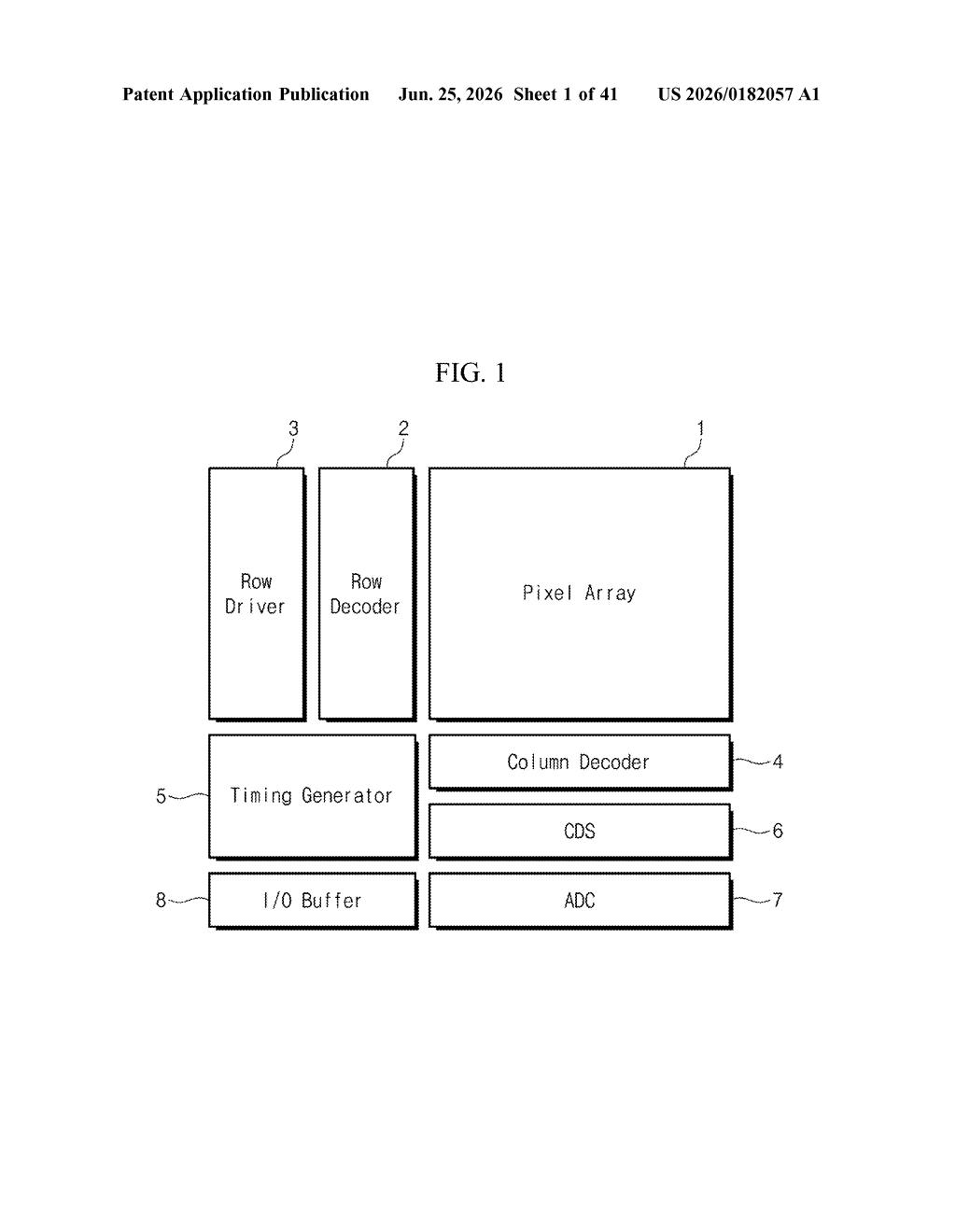 Samsung Patent: Image Sensor With Air Gap Between Color Filters — figure from US 2026/0182057 A1