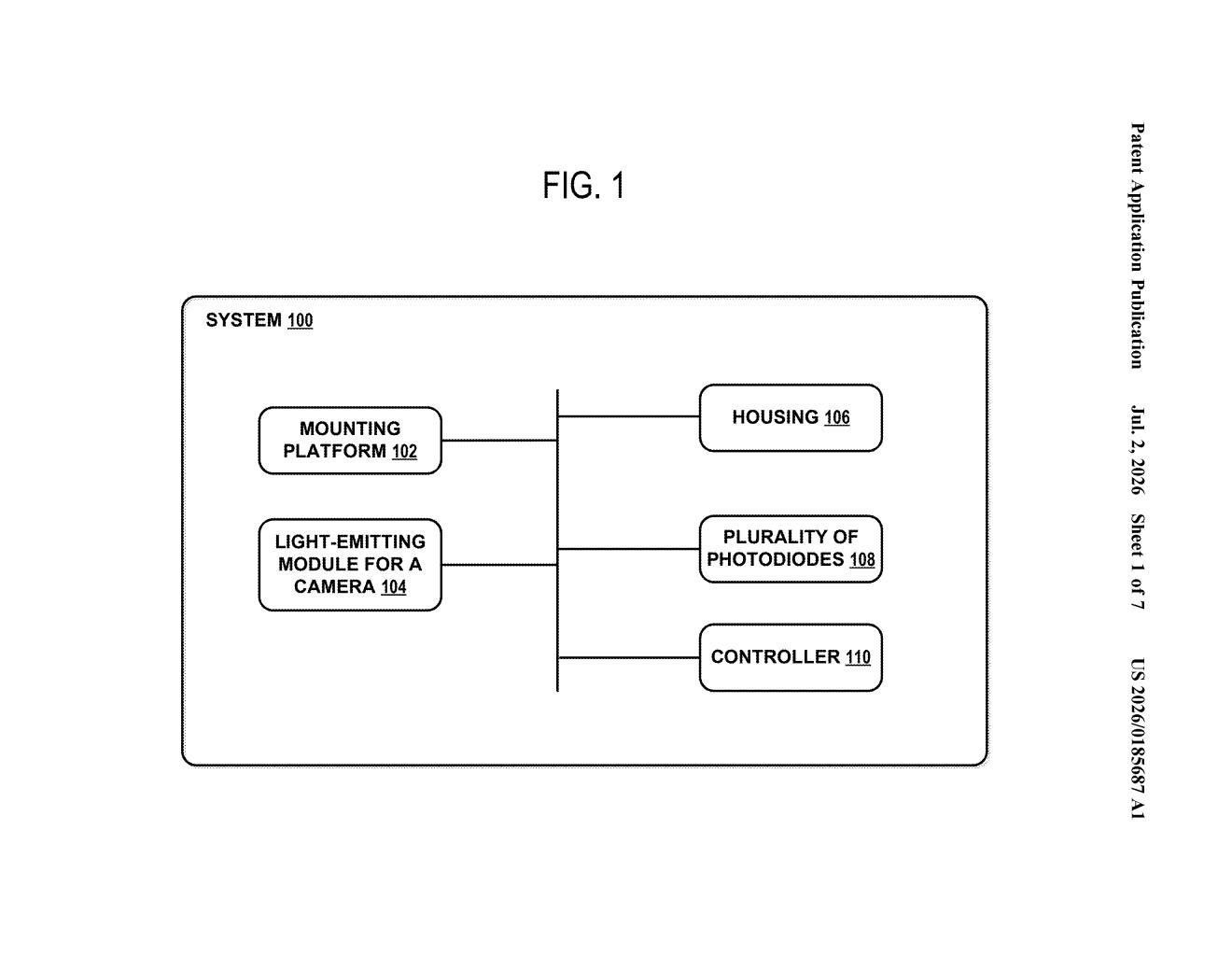 Waymo Patent: Infrared Light Module Uniformity Tester — figure from US 2026/0185687 A1
