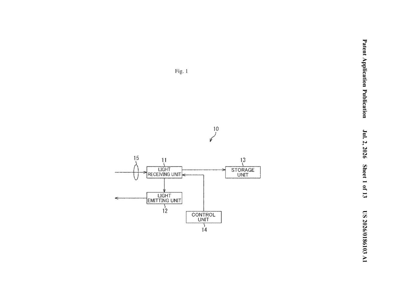 Sony Patent: Stacked 3-Chip Distance Sensor Design — figure from US 2026/0186103 A1