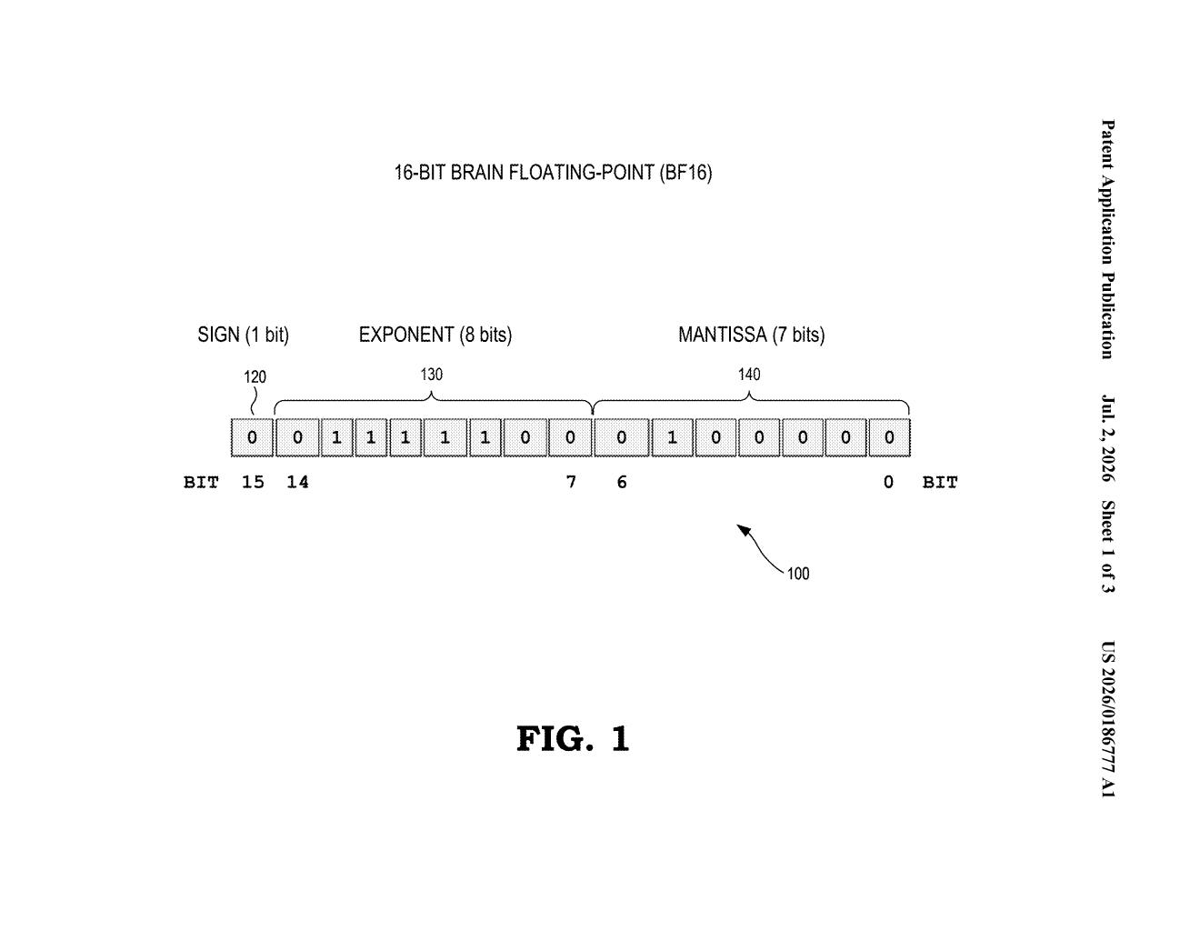 AMD Patent: 16-Bit Brain Float (BF16) Processing Explained — figure from US 2026/0186777 A1