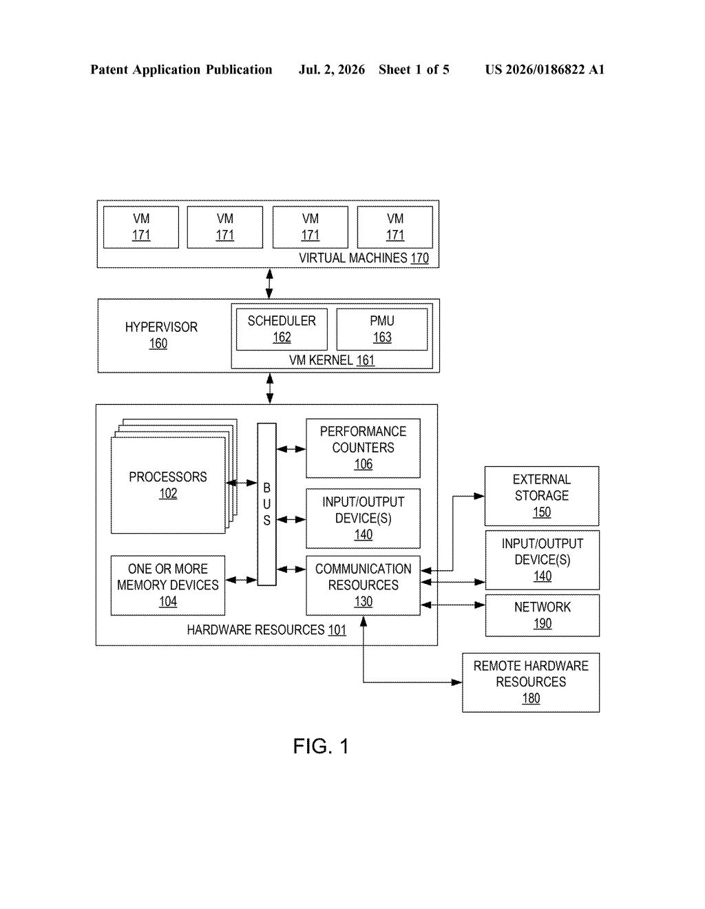 Intel Patent: AI-Driven Workload Migration Management — figure from US 2026/0186822 A1