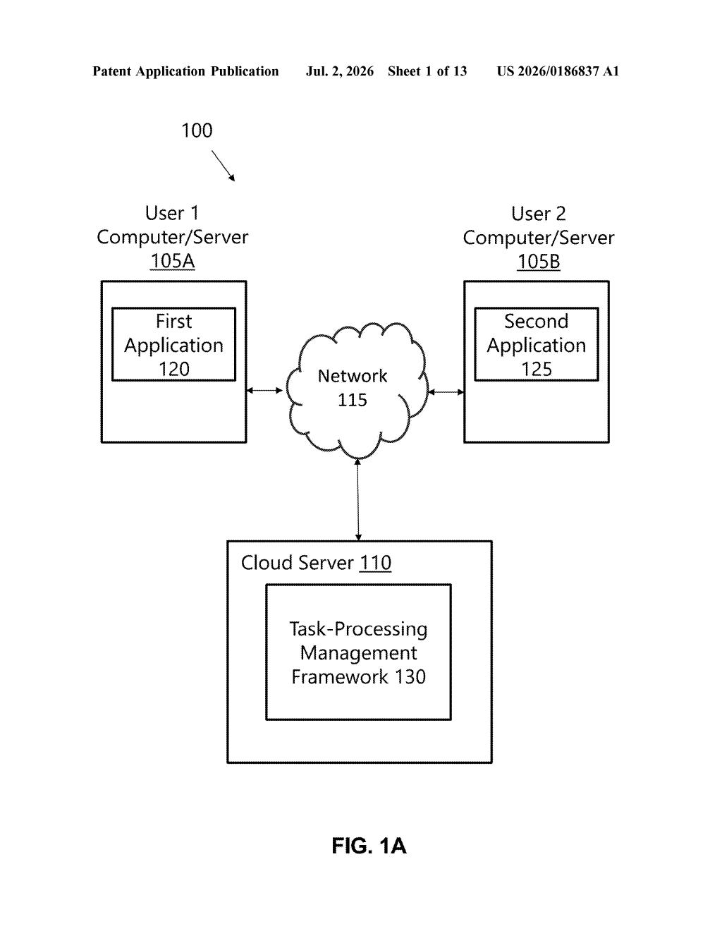 Microsoft Patent: Unified Task Rollback Across Apps — figure from US 2026/0186837 A1