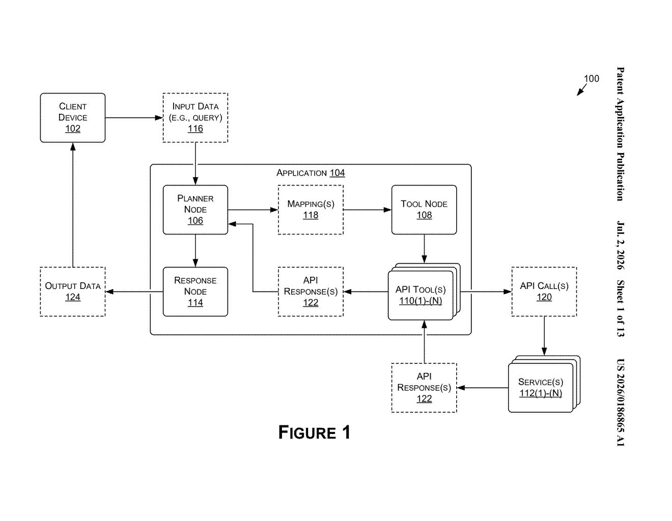 Nvidia Patent: Natural Language Interface for API Systems — figure from US 2026/0186865 A1