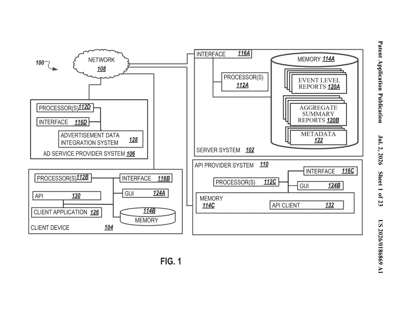 Google Patent: Privacy Sandbox Ad Reporting Explained — figure from US 2026/0186869 A1