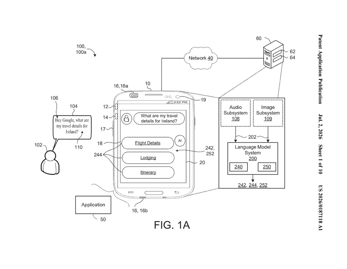 Google Patent: Personalized AI Assistant Using Stored Memory Chunks — figure from US 2026/0187118 A1