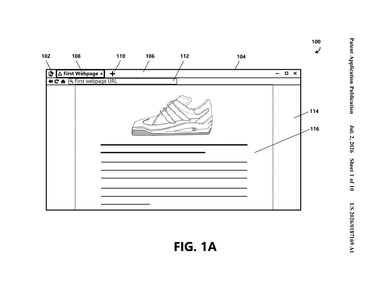 Microsoft Patent: Context-Aware Browser Tab Recommendations — figure from US 2026/0187169 A1