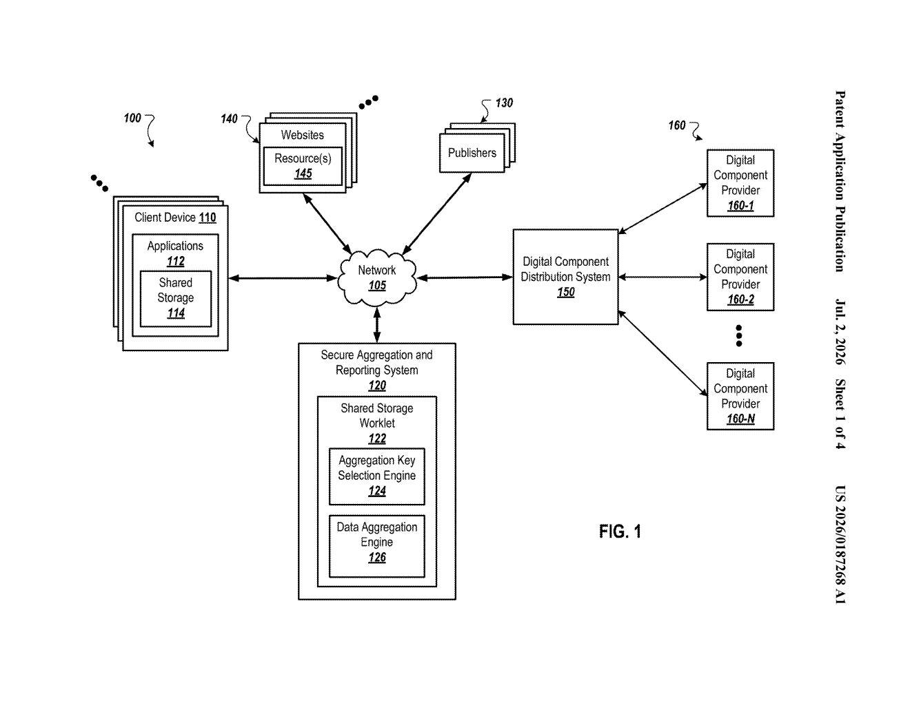 Google Patent: Privacy-Safe Ad Targeting With On-Device Data — figure from US 2026/0187268 A1