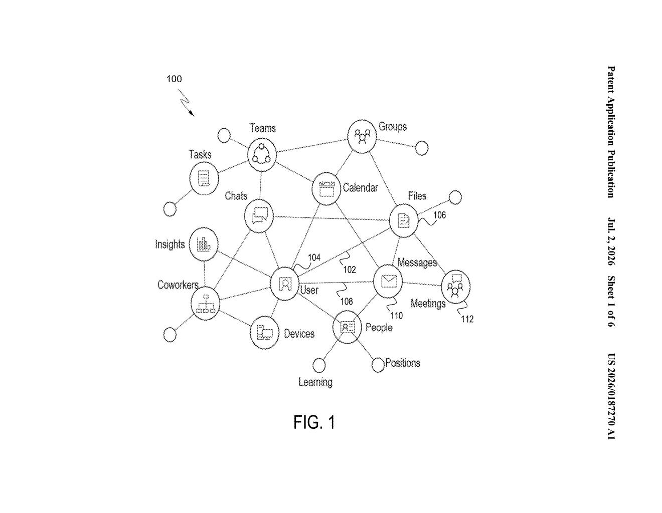 Microsoft Patent: AI Queries Built Into Graph Databases — figure from US 2026/0187270 A1