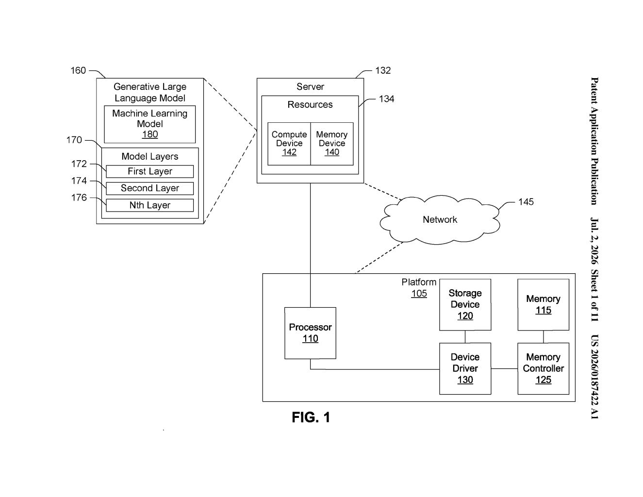 Samsung Patent: Prefetching AI Model Subnetworks for Faster LLMs — figure from US 2026/0187422 A1