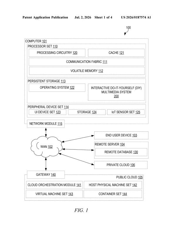 Patent drawing: IBM Patents a Tutorial Video System That Checks If You Actually Did the Step
