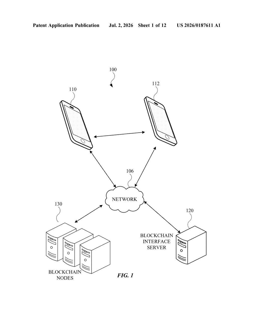 Apple Patent: Private Blockchain Interface Explained — figure from US 2026/0187611 A1