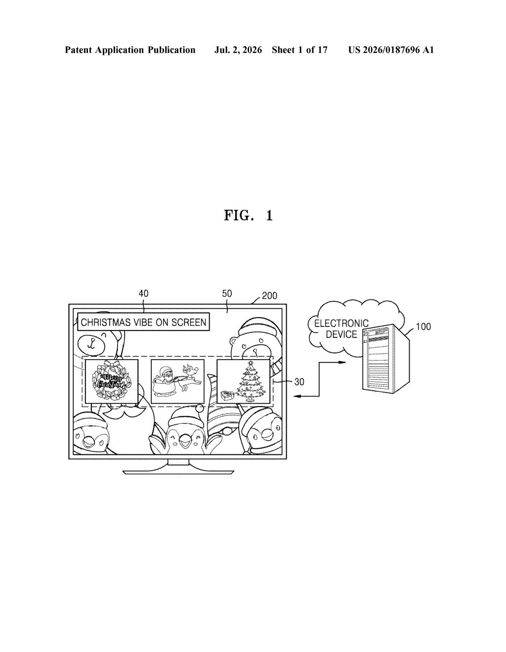 Samsung Patent: AI-Generated Shopping or Content Lists — figure from US 2026/0187696 A1