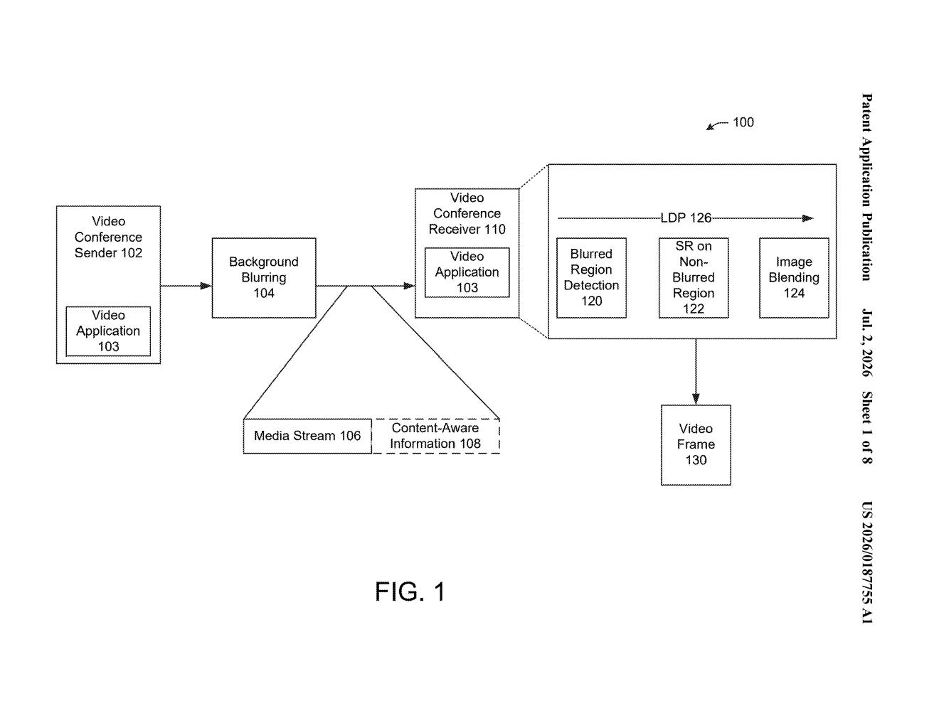 Intel Patent: Single-Pass Video Sharpening Filter Explained — figure from US 2026/0187755 A1