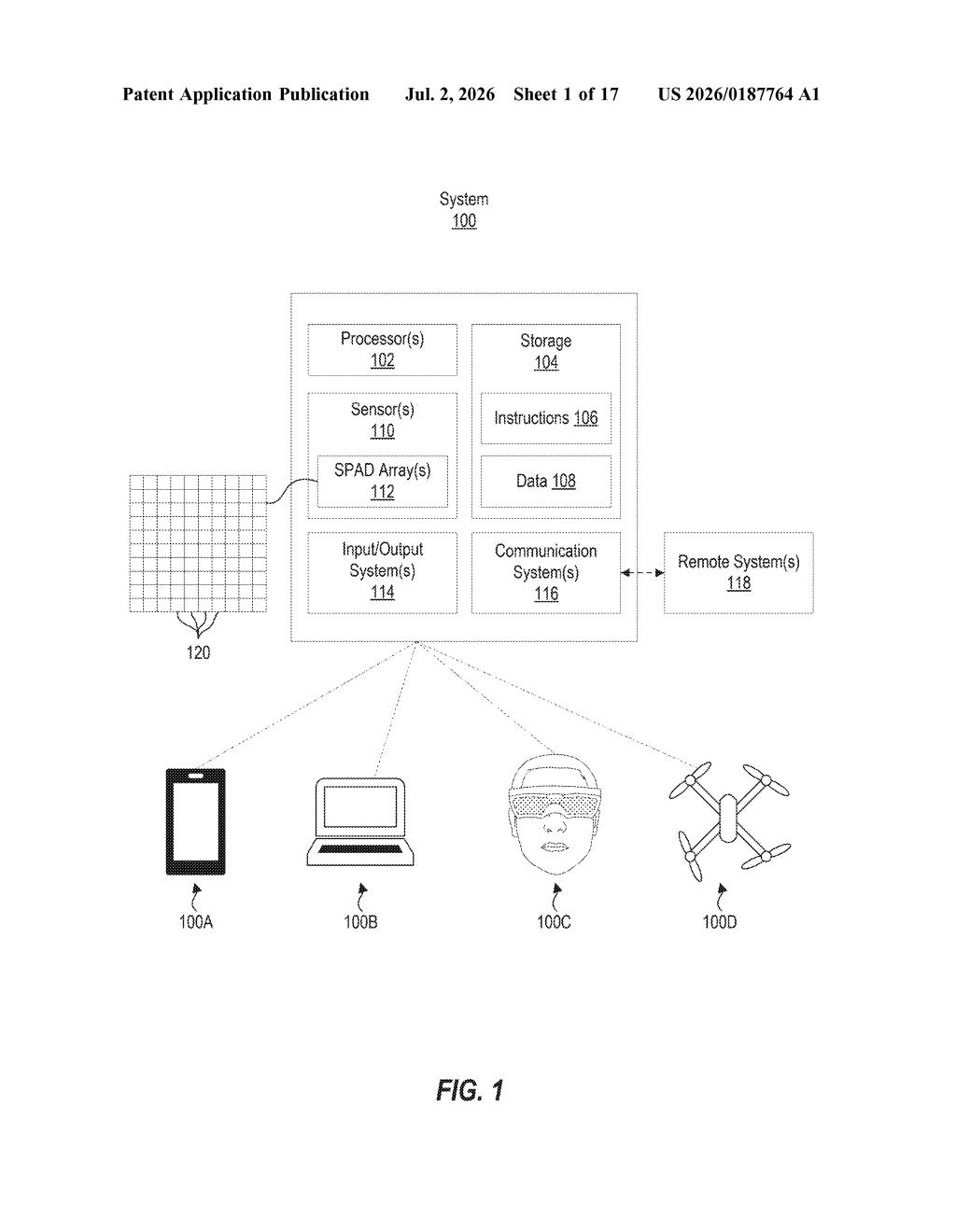 Microsoft Patent: Dynamic Dark Current Image Generation — figure from US 2026/0187764 A1