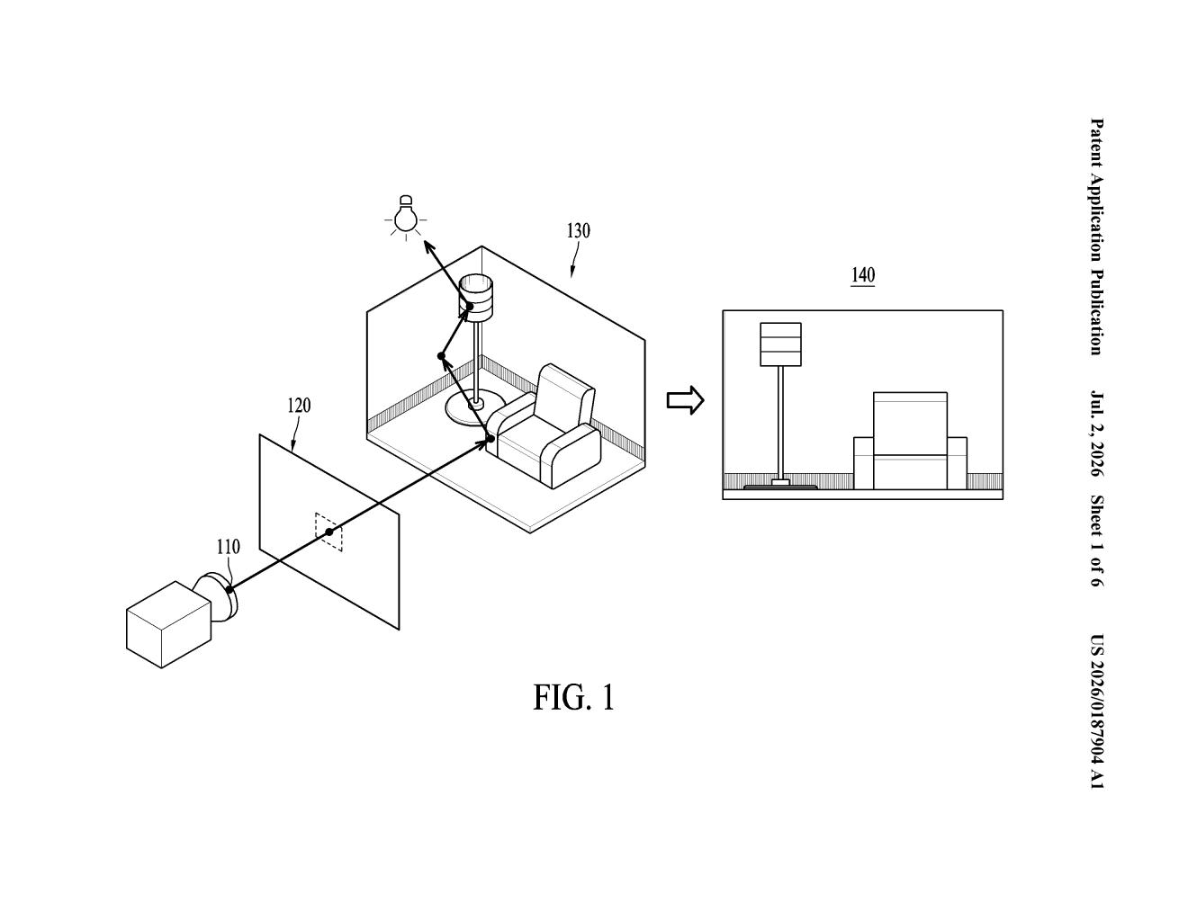 Samsung Patent: Voxel Radiance for 3D Image Color — figure from US 2026/0187904 A1