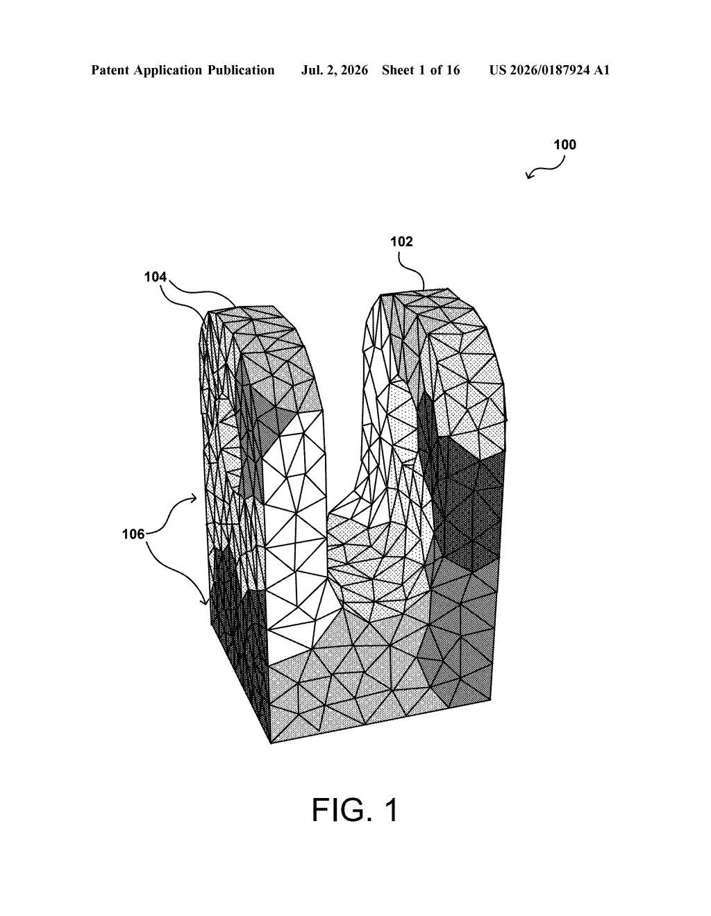 Nvidia Patent: Clustering 3D Mesh Triangles for Faster Rendering — figure from US 2026/0187924 A1