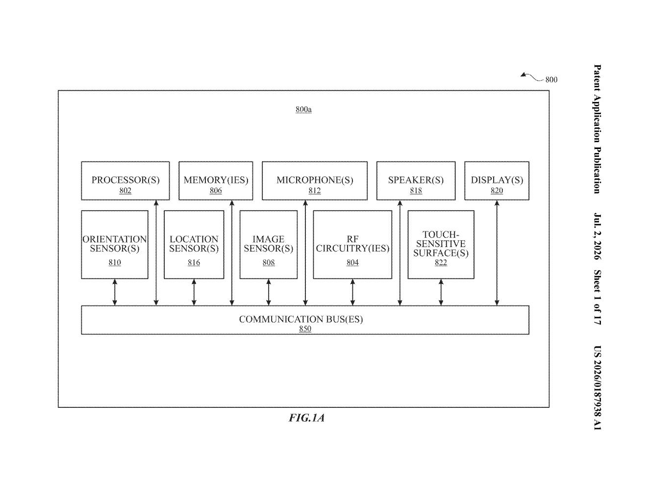 Apple Patent: Digital Assistant Placement in AR/VR — figure from US 2026/0187938 A1
