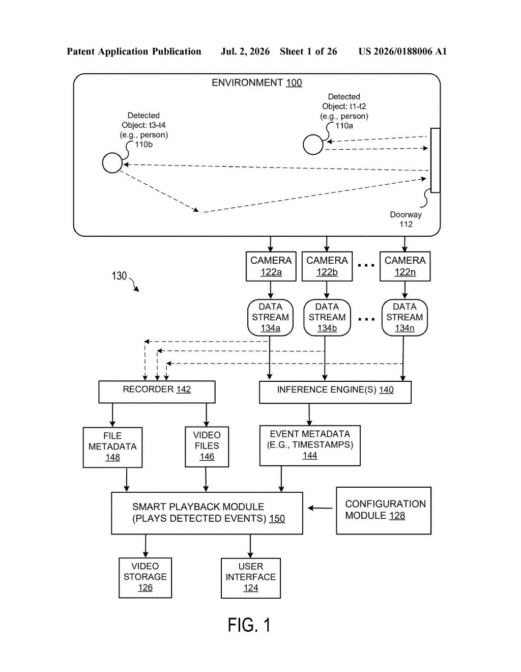 Nvidia Patent: AI Object Tagging During Video Recording — figure from US 2026/0188006 A1