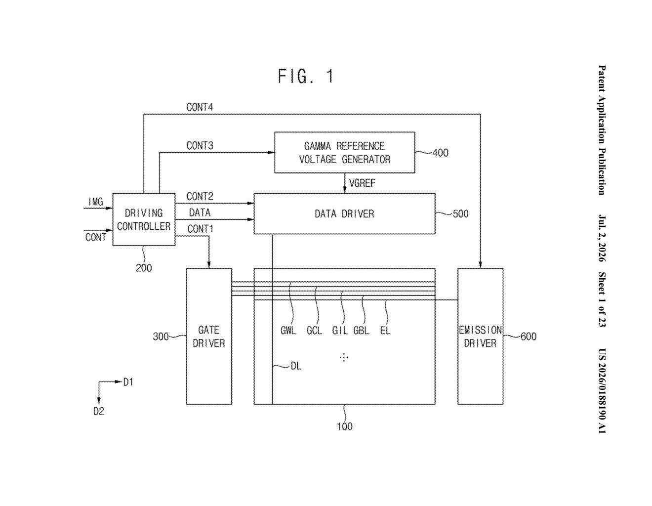 Samsung Display Patent: High-Voltage Display Driver Circuit — figure from US 2026/0188190 A1