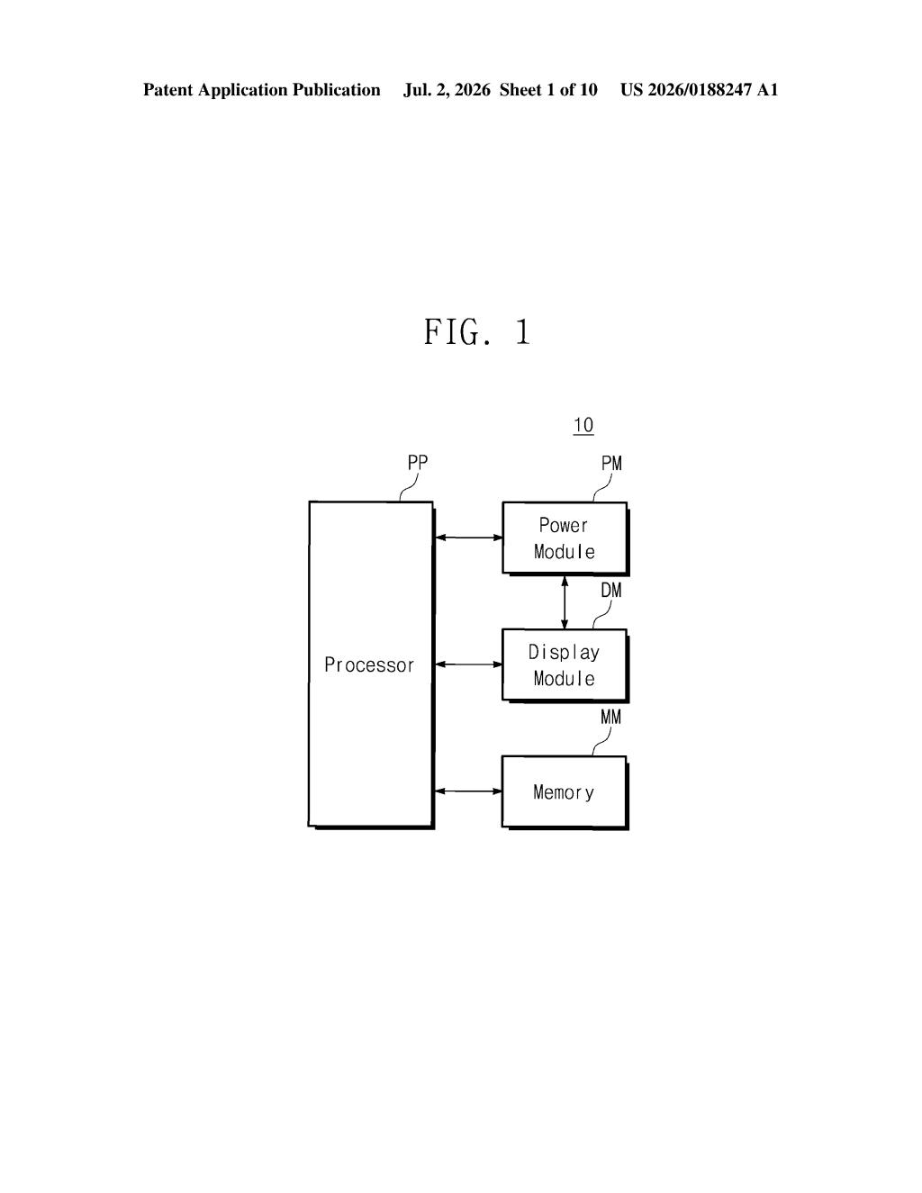 Samsung Display Patent: Split-Screen AI Display Mode — figure from US 2026/0188247 A1