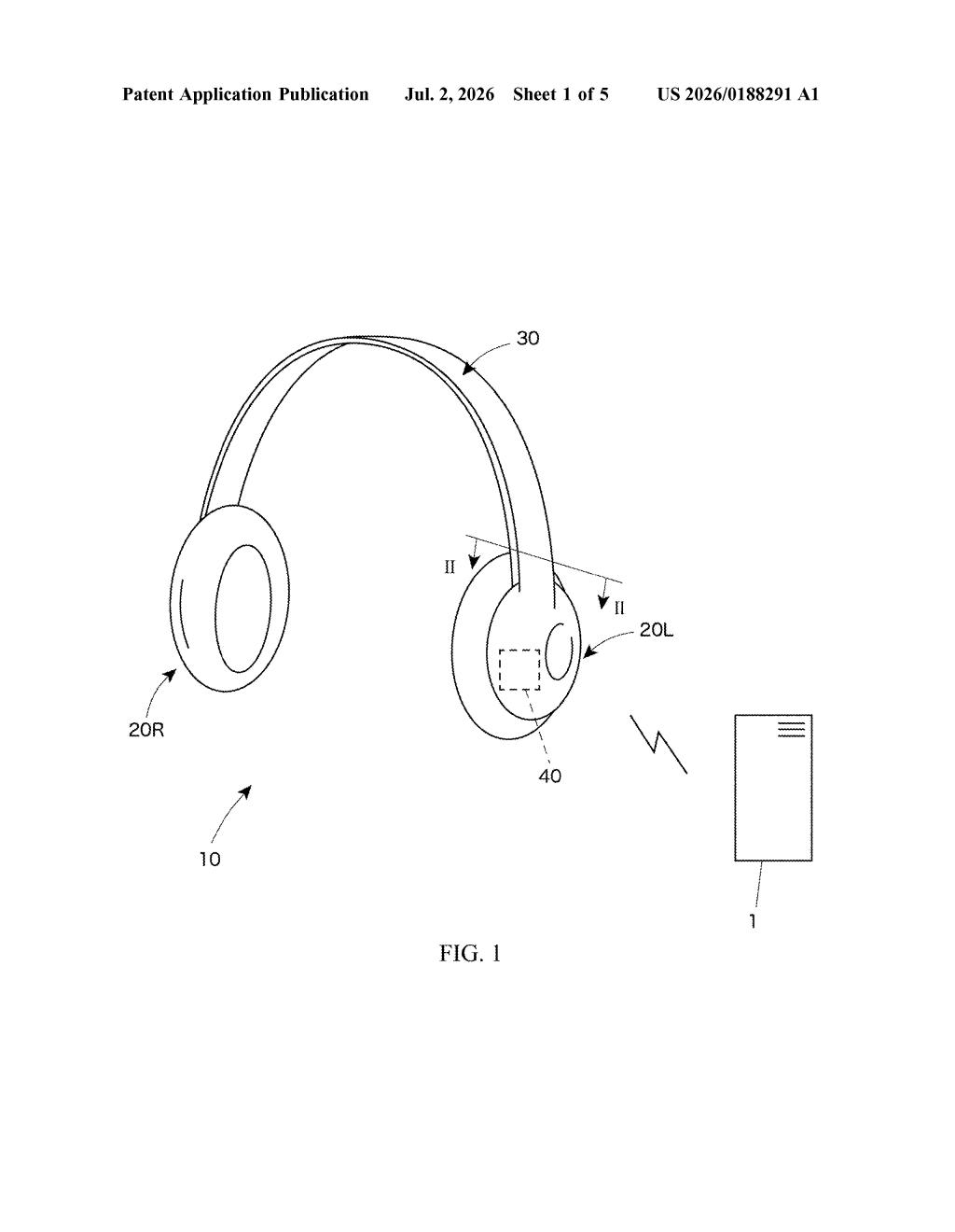 Sony Patent: Headphones That Blow Air Into Your Ears — figure from US 2026/0188291 A1