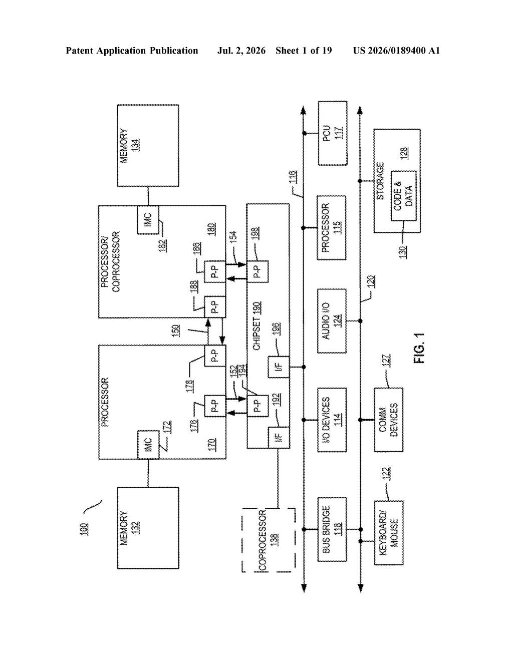 Intel Patent: Attack-Resistant Hardware Security Chip — figure from US 2026/0189400 A1