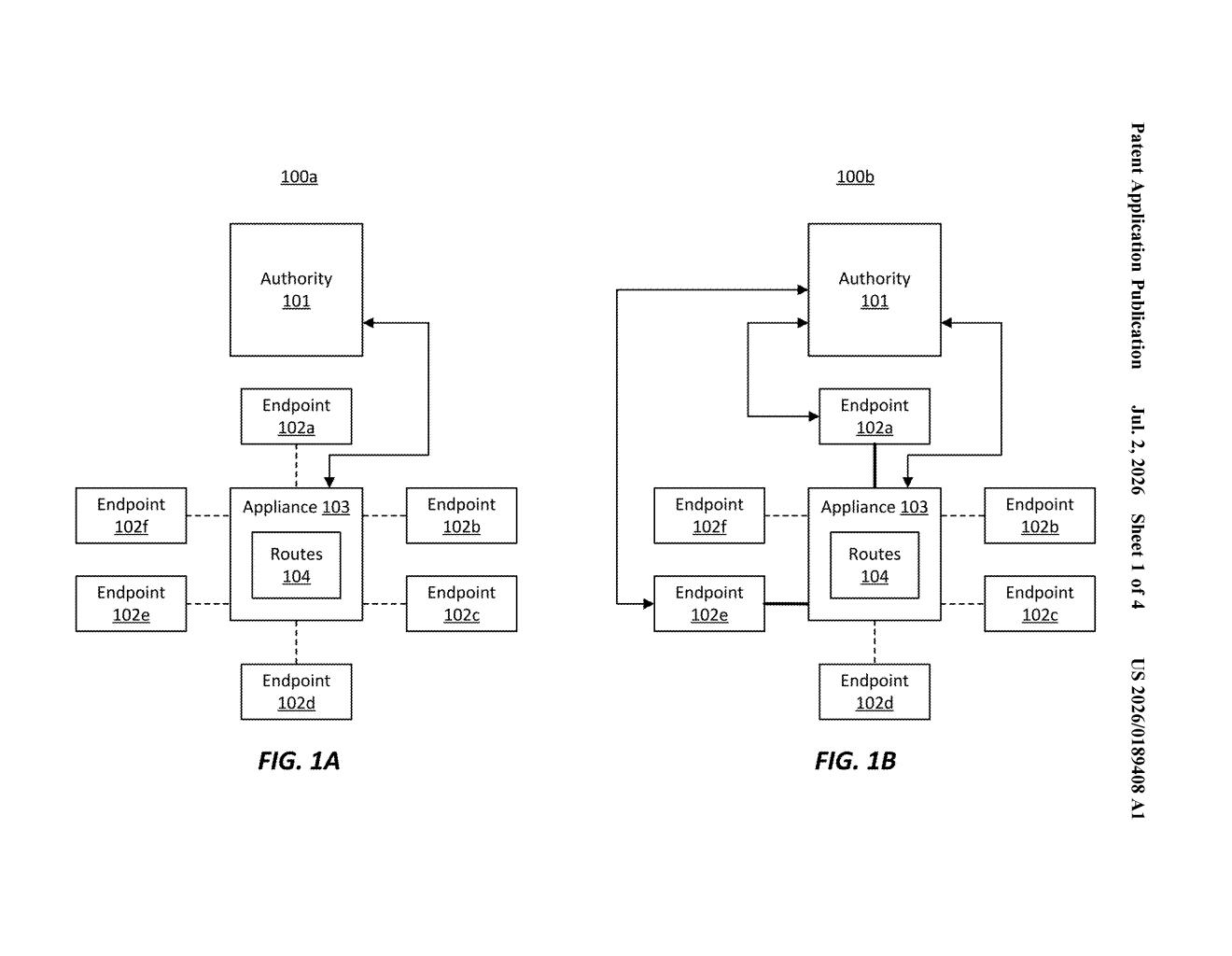 Microsoft Patent: Zero-Trust Network Routing by Identity — figure from US 2026/0189408 A1