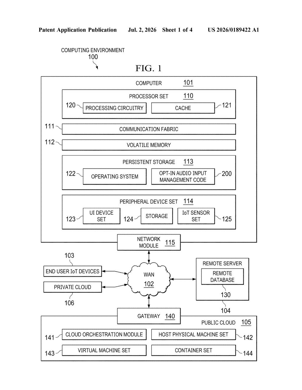 IBM Patent: AI Prep Summaries for In-Person Events — figure from US 2026/0189422 A1