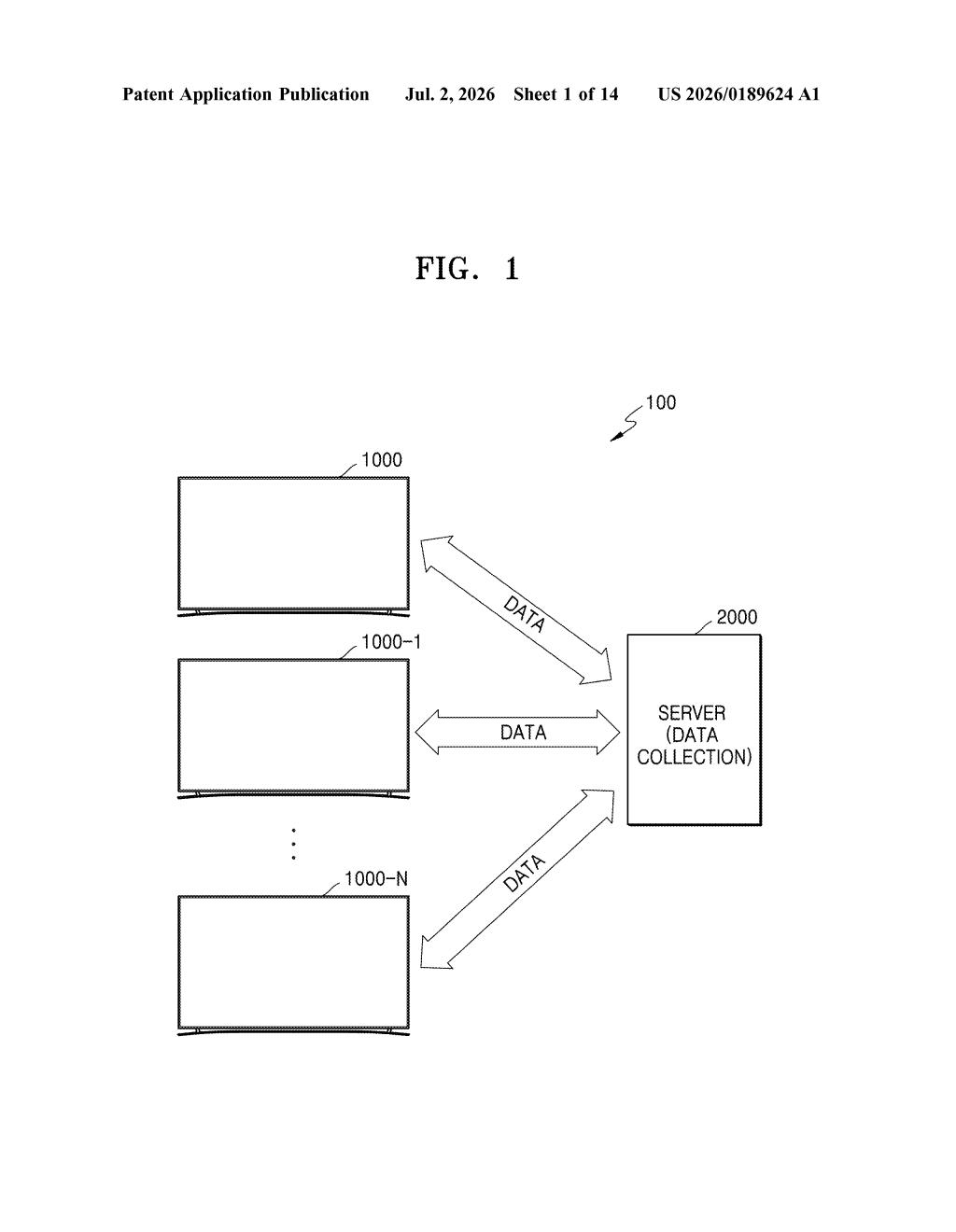 Samsung Patent: Selective Data Transmission to Server — figure from US 2026/0189624 A1