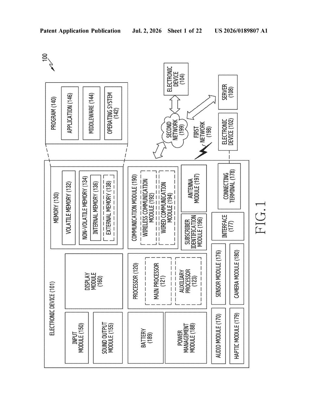 Samsung Patent: Multi-Exposure Photo Blending System — figure from US 2026/0189807 A1