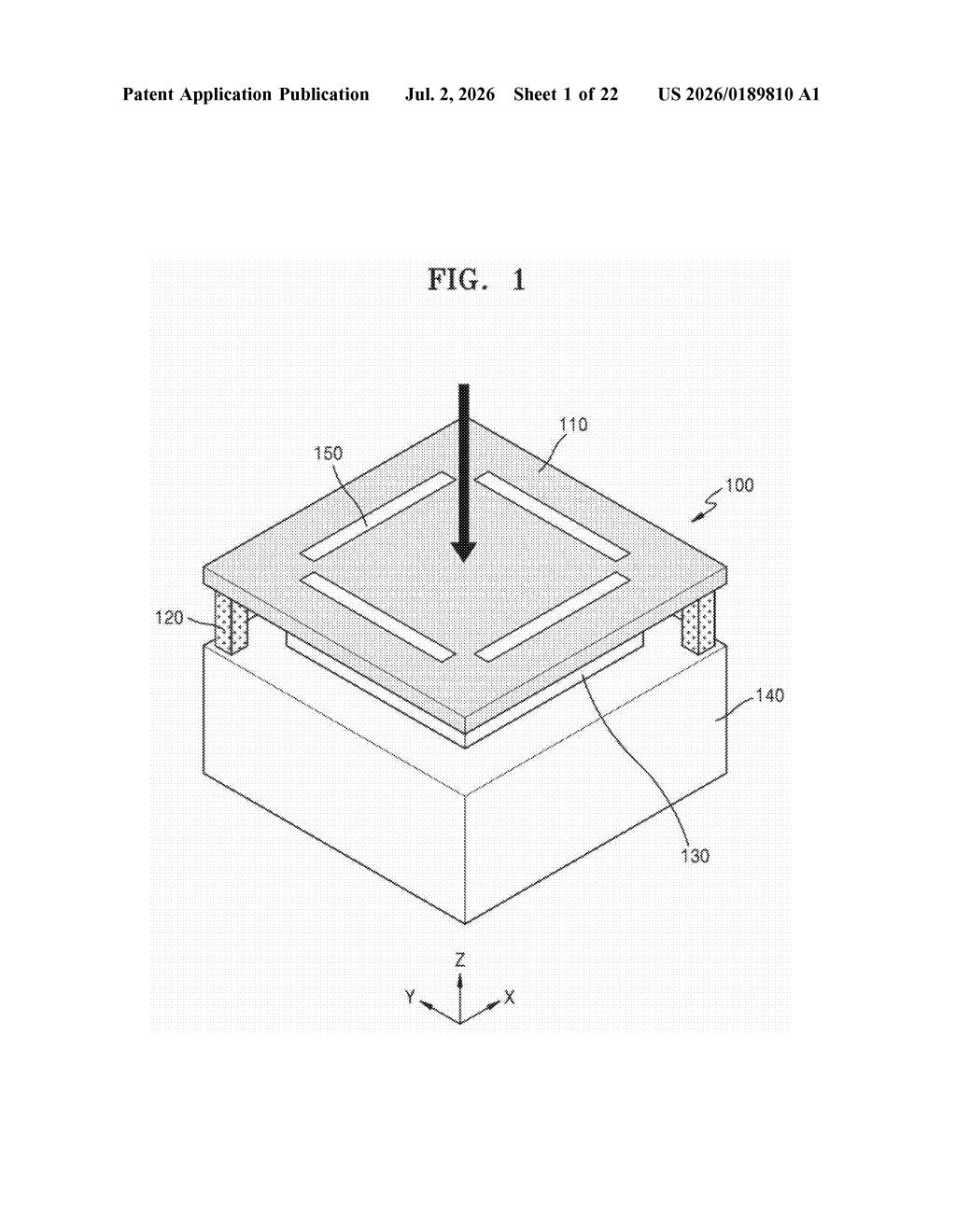 Samsung Patent: Thermal Image Sensor With Patterned Holes — figure from US 2026/0189810 A1