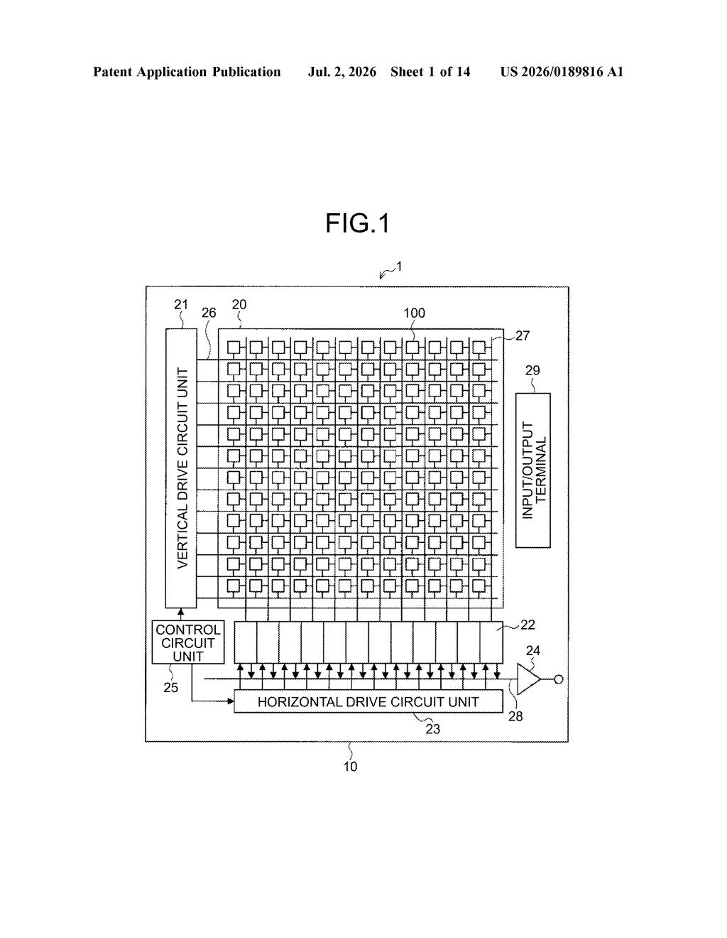 Sony Patent: Temperature-Adaptive Error Correction for Image Sensors — figure from US 2026/0189816 A1