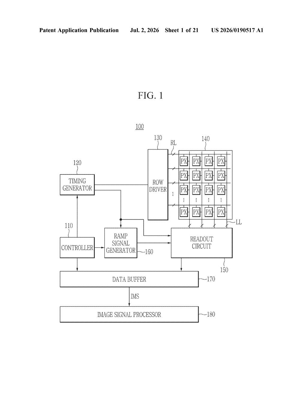 Samsung Patent: Image Sensor with Shared Extrinsic Region — figure from US 2026/0190517 A1
