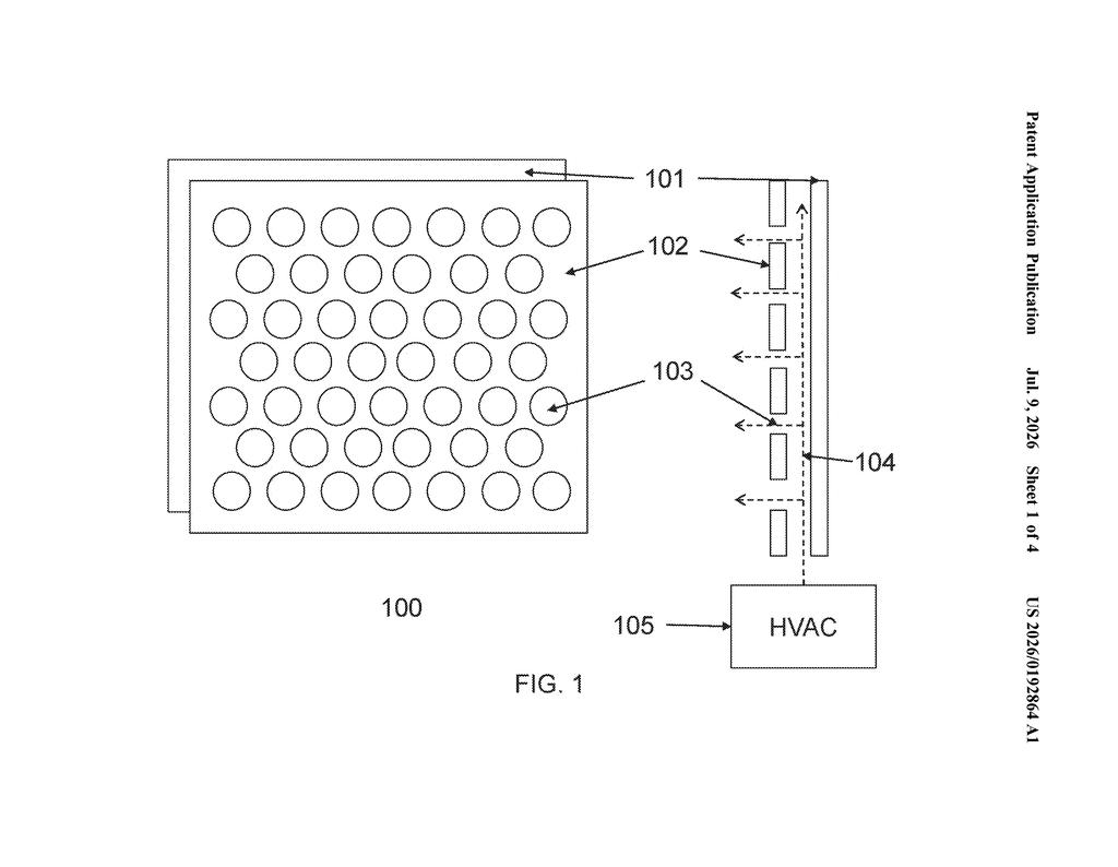 Tesla Patent: Perforated Car Glass for Noise and Heat — figure from US 2026/0192864 A1
