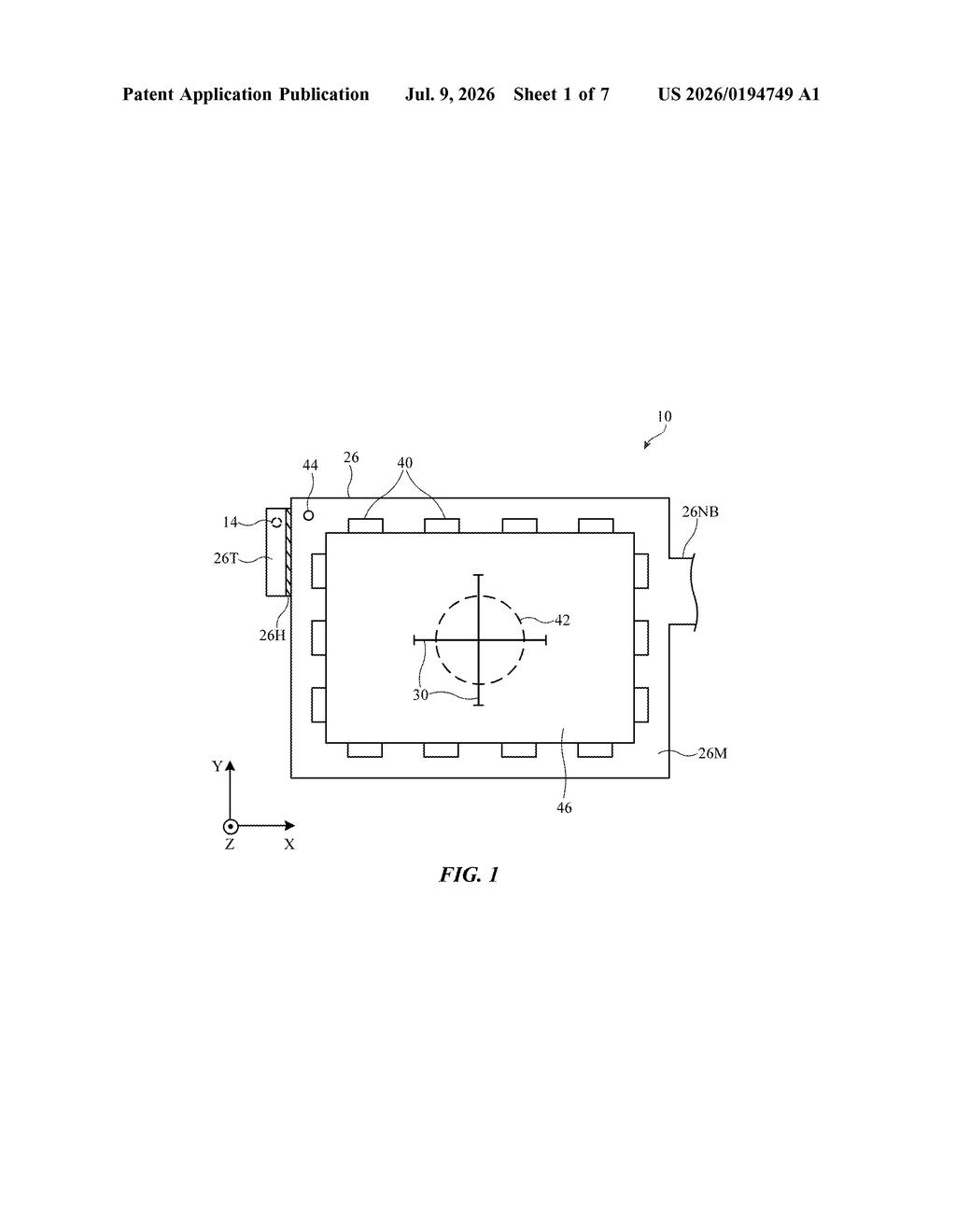 Apple Patent: Dual Eye-Tracking System for AR Headsets — figure from US 2026/0194749 A1