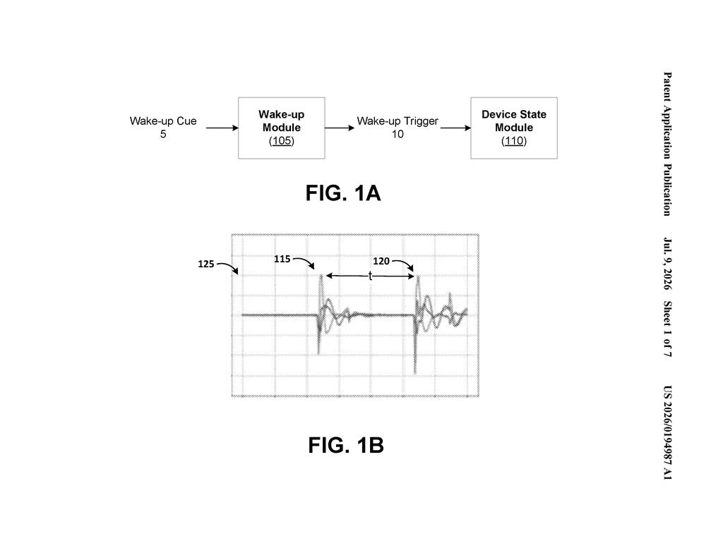 Google Patent: Context-Aware Wearable Wake-Up System — figure from US 2026/0194987 A1
