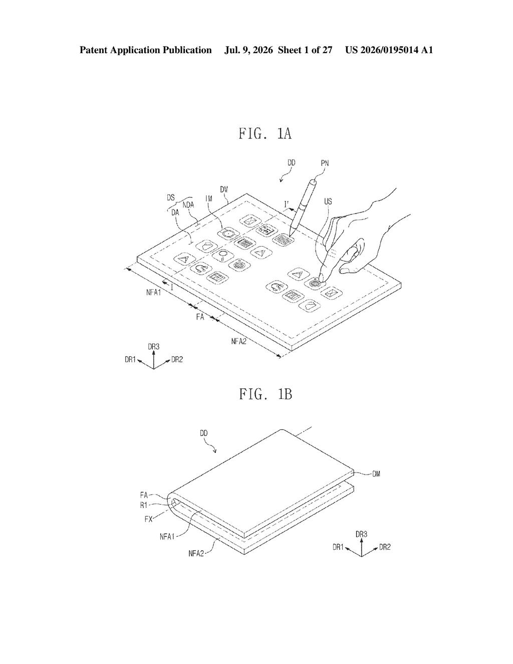 Samsung Patent: Dual-Layer Stylus Touch Sensor Explained — figure from US 2026/0195014 A1