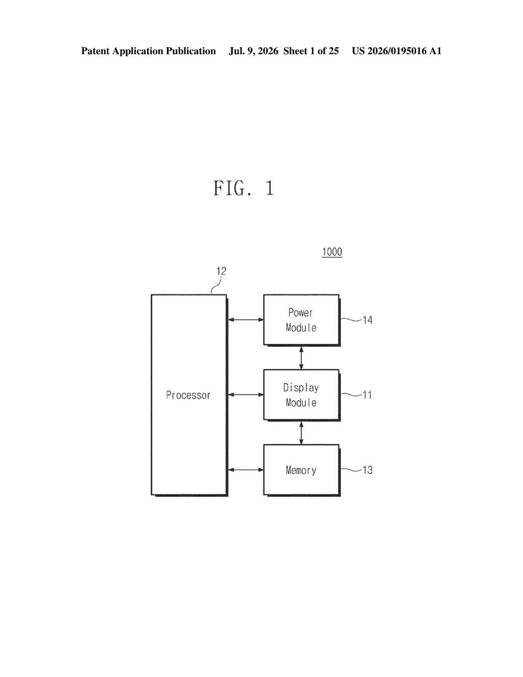 Samsung Display Patent: Stylus and Touch in One Screen — figure from US 2026/0195016 A1